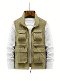 Ethan - Utility-vest med stand-up-krave og flere lommer