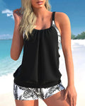 Amara - Dame tankini Amara slim fit 2-delt badetøj
