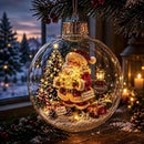 SantaScape - LED Julepynt med Miniature Julelandskab