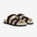 Dame Runde Tåsandaler med Slip-On Design