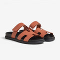 Dame Runde Tåsandaler med Slip-On Design