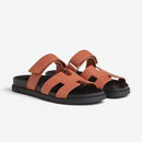 Dame Runde Tåsandaler med Slip-On Design