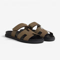 Dame Runde Tåsandaler med Slip-On Design