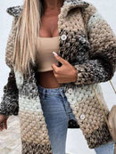 Lana - Dame cardigan med hæklede detaljer og lommer