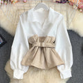Jessica tofarvet bluse