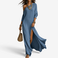 Elysia – Dame Asymmetrisk One-Shoulder Maxi Kjole