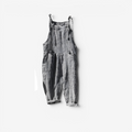 Kvinders Stribede Bib Overalls med Lommer