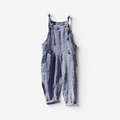 Kvinders Stribede Bib Overalls med Lommer