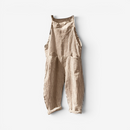 Kvinders Stribede Bib Overalls med Lommer