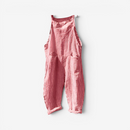 Kvinders Stribede Bib Overalls med Lommer