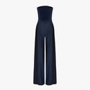 Lila - Ærmeløs jumpsuit med plisseret design & praktiske
