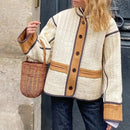Isabella - Dame kort vatteret jakke med colour blocking