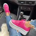 Ella - Stilfulde plateausneakers med let sål og klassisk