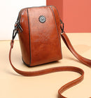 Annablød Mini lædertaske