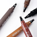 BrowCharm - Øjenbrynsblyant med 4-spids - 1+1 Gratis