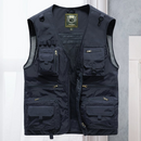 Oliver - Moderne cargo vest med flere lommer & lynlåslukning