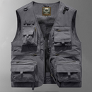 Oliver - Moderne cargo vest med flere lommer & lynlåslukning