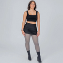 Marina - Varme vinterleggings i fleece Flatterende pasform