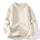 Emma – Oversized Sweater Med Rund Hals & Ribkanter
