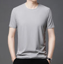 Harry - Slim Fit mesh T-shirt med rund hals
