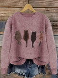 Nina sweater med afslappet pasform, rund halsudskæring og