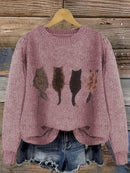 Nina sweater med afslappet pasform, rund halsudskæring og