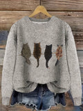 Nina sweater med afslappet pasform, rund halsudskæring og