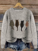 Nina sweater med afslappet pasform, rund halsudskæring og