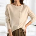 Jasmijn V-hals cardigan med knapper