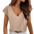 Sophie - Sporty T-shirt med V-hals og ergonomisk pasform