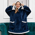 CozyBliss - Oversize 2-i-1 tæppe med hætte