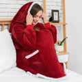 CozyBliss - Oversize 2-i-1 tæppe med hætte