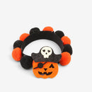 Kæledyr Halloween Halsbånd med Græskar og Dødningehoved Design