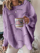 Lina - Afslappet sweater med lanterneærmer og rund