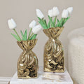 FloraGild - Moderne dekorationsvase med blank finish