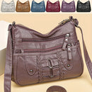 Eleanor - Moderne skuldertaske med flere lommer og flettet design