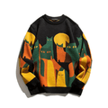 Liam sweatshirt med katteprint