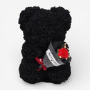 Mors Dags Gave - Bamse med en buket roser