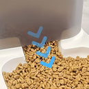 PetNest – Kompakt hævet foderstation med gennemsigtigt låg og system med to skåle