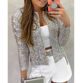 Camille - Chic funklende glitterjakke