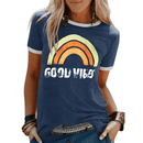 Lily - Kortærmet T-shirt med regnbue- og gode