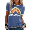 Lily - Kortærmet T-shirt med regnbue- og gode
