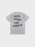 Zoe – Printet Let T-shirt med Rund Hals & Korte Ærmer