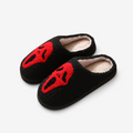 Halloween Slippers med Skeletdesign og Blød For