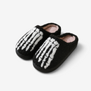 Halloween Slippers med Skeletdesign og Blød For