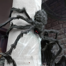 Skræmmende Spidse Spider Dekoration Sæt med Strækbar Spidernet