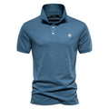 Luca - Slim fit poloshirt med korte ærmer og knaplukning