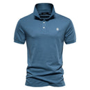 Luca - Slim fit poloshirt med korte ærmer og knaplukning