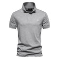 Luca - Slim fit poloshirt med korte ærmer og knaplukning