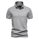 Luca - Slim fit poloshirt med korte ærmer og knaplukning